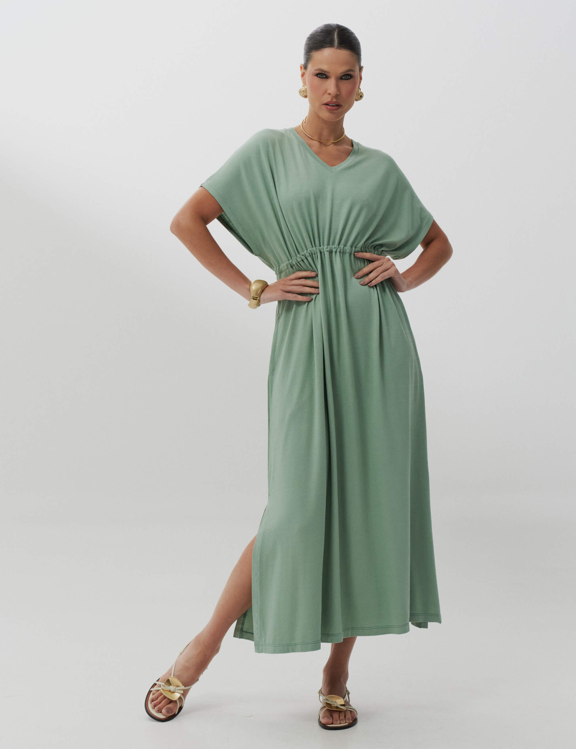Vestido Vicenza Clara Verde Menta