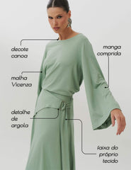 Conjunto Vicenza Clementine Verde Menta
