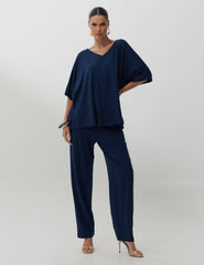 Conjunto Vicenza Charlote Azul Marinho