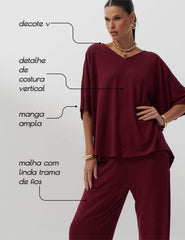 Conjunto Vicenza Charlote Bordo