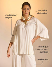Conjunto Celeste Off White