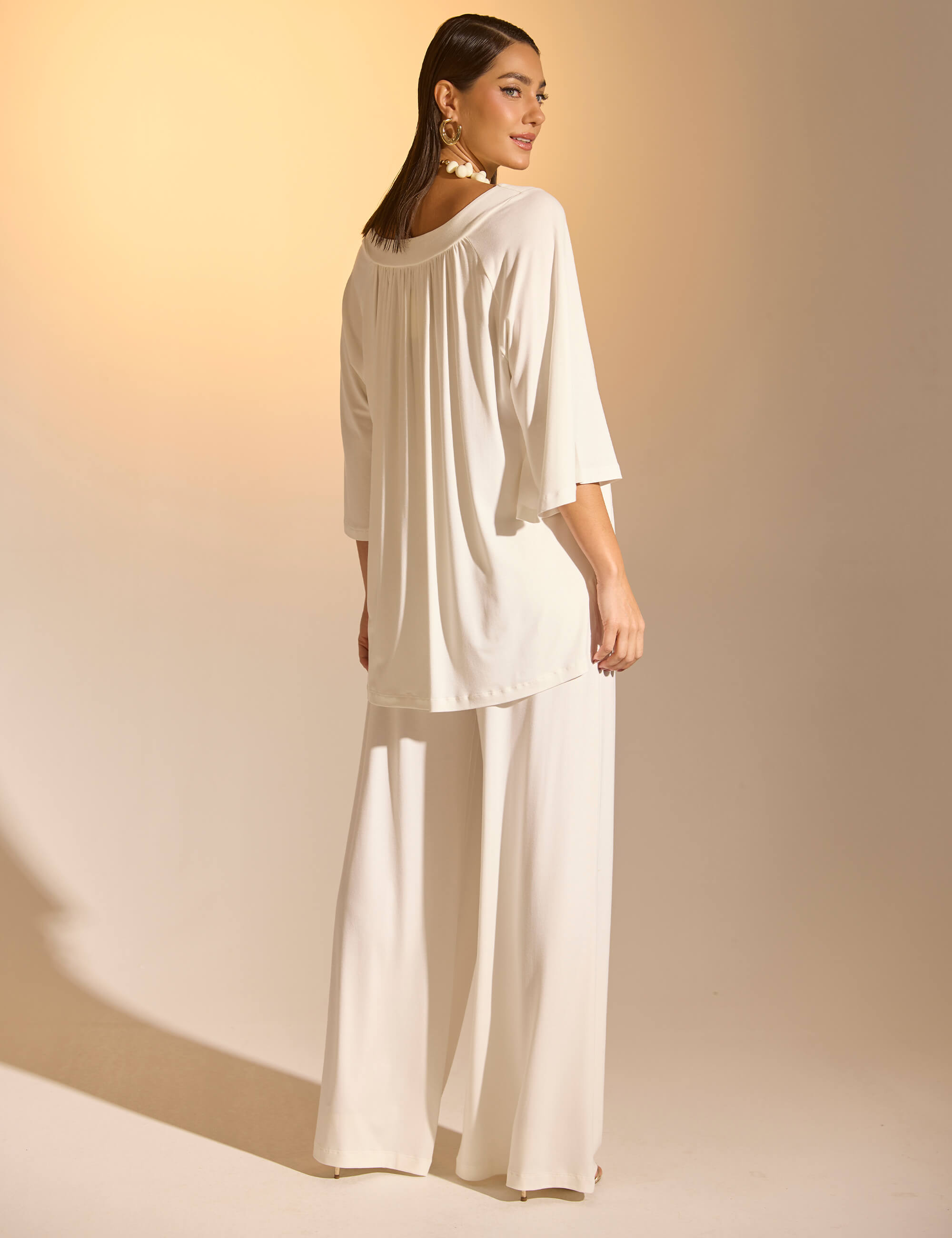 Conjunto Celeste Off White
