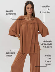 Conjunto Celeste  Mocha Mousse