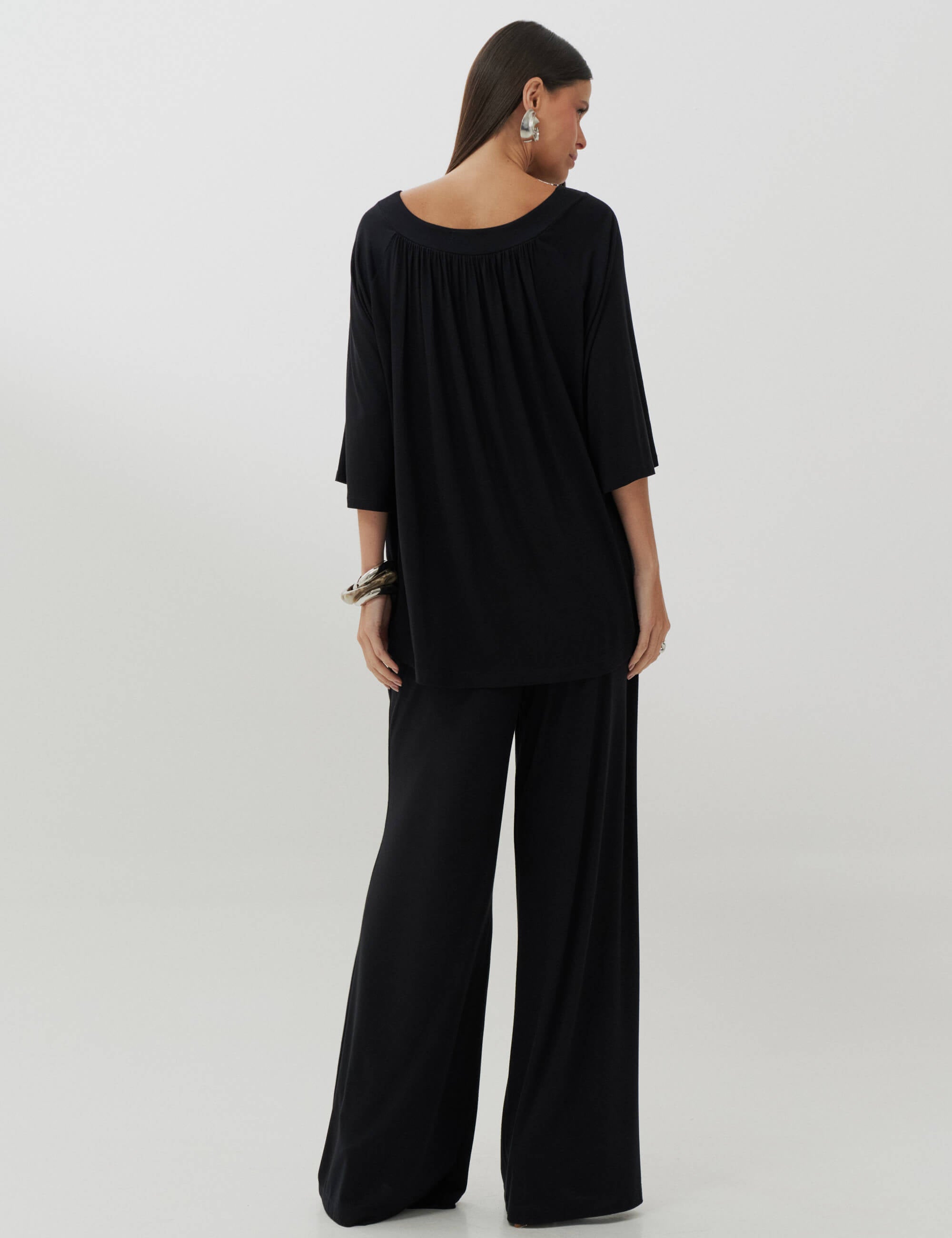 Conjunto Celeste Preto