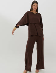 Conjunto Carmela Marrom Natureza