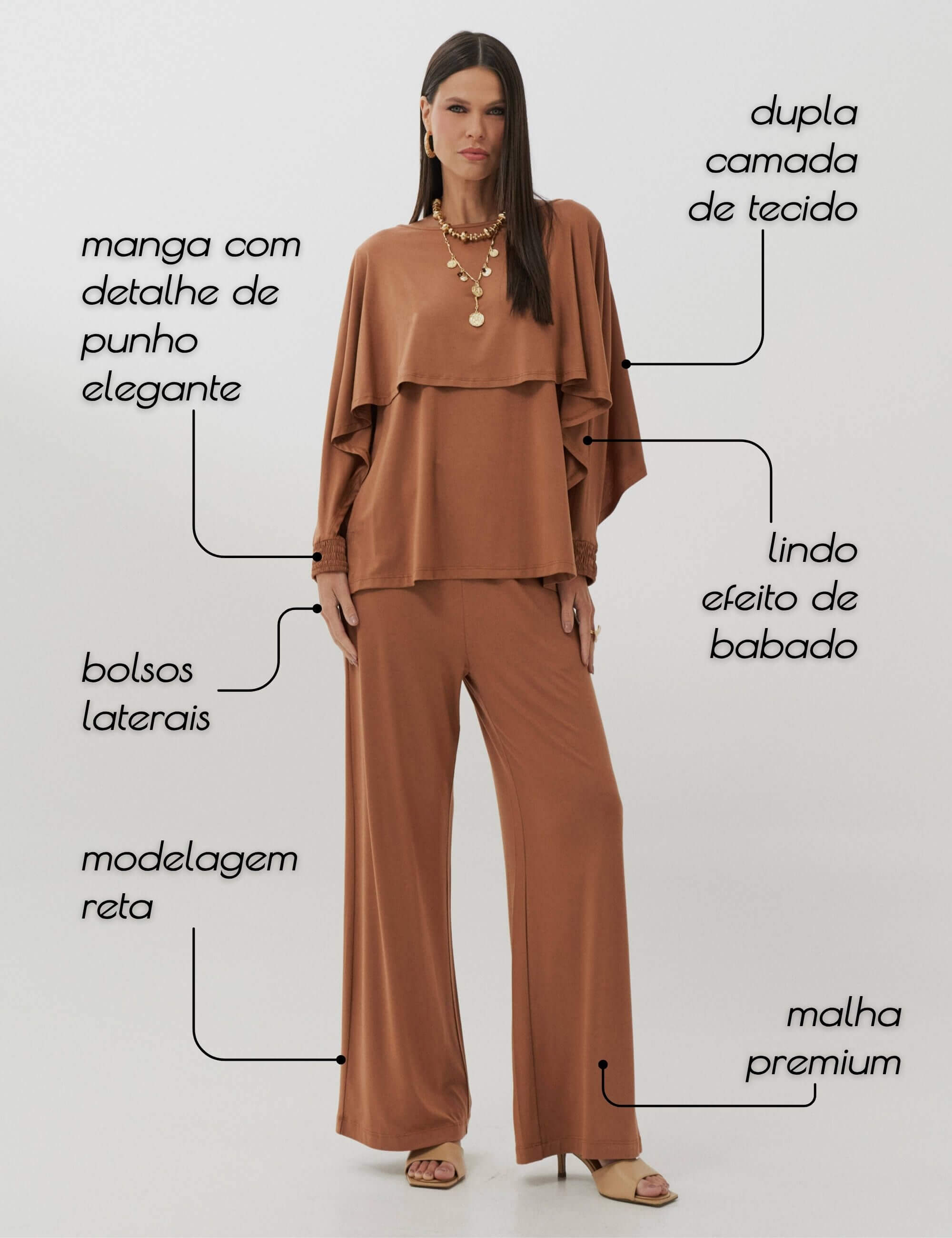 Conjunto Carmela Mocha Mousse
