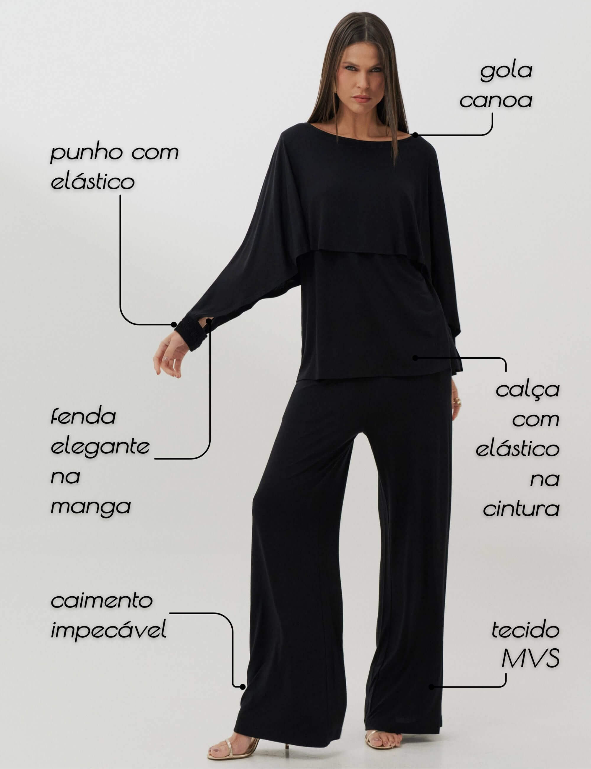 Conjunto Carmela Preto