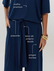 Conjunto Ciana Azul Marinho