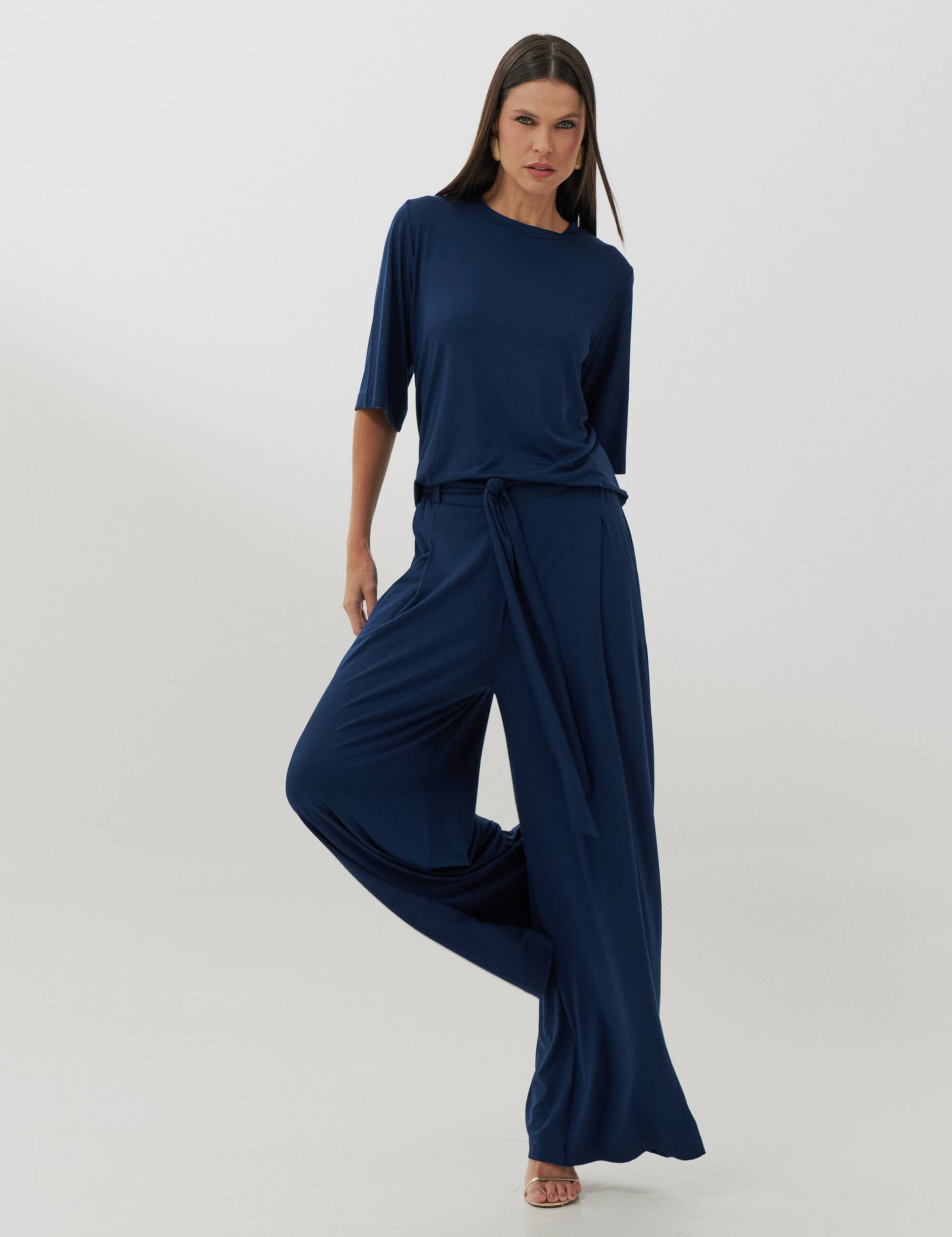Conjunto Ciana Azul Marinho