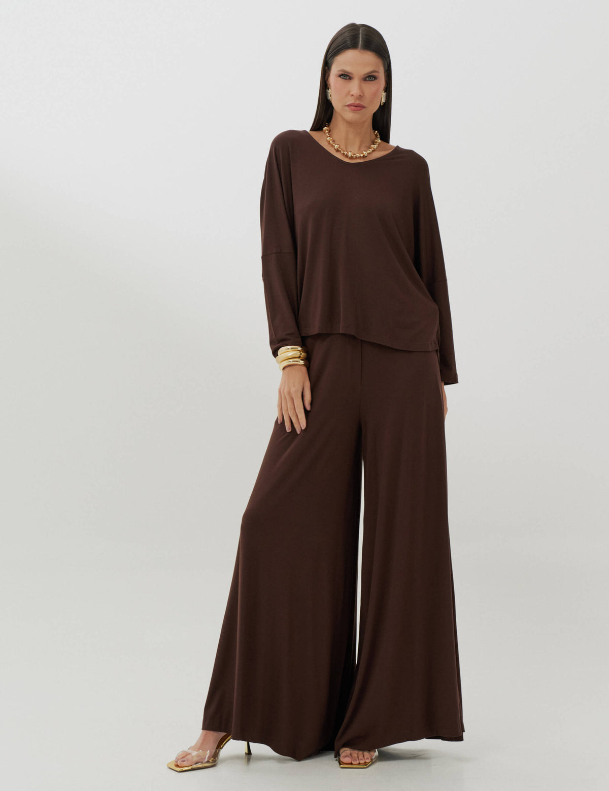Conjunto Clotilda Marrom Natureza