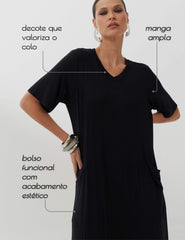 Vestido Cintra Preto