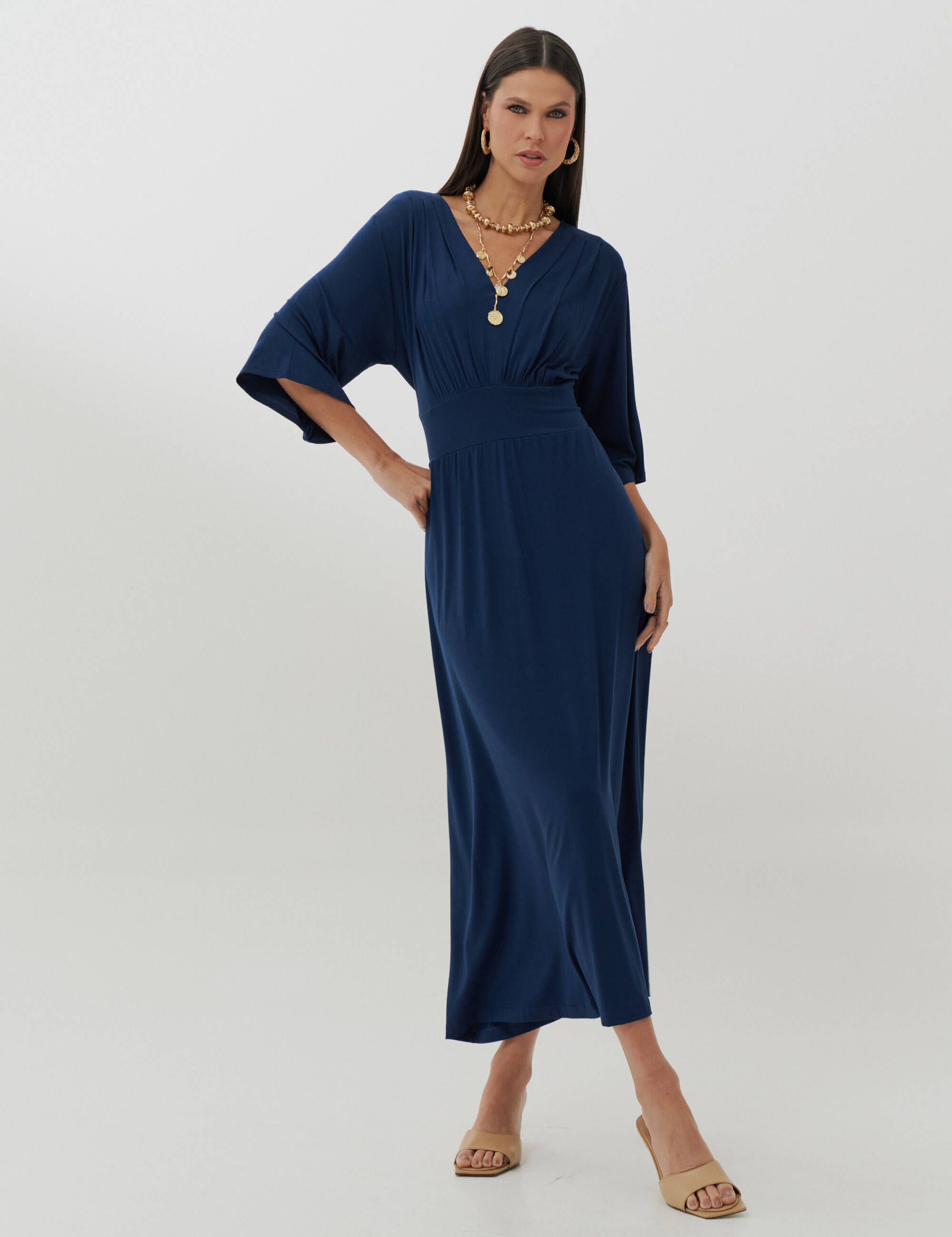 Vestido Cassia Azul Marinho