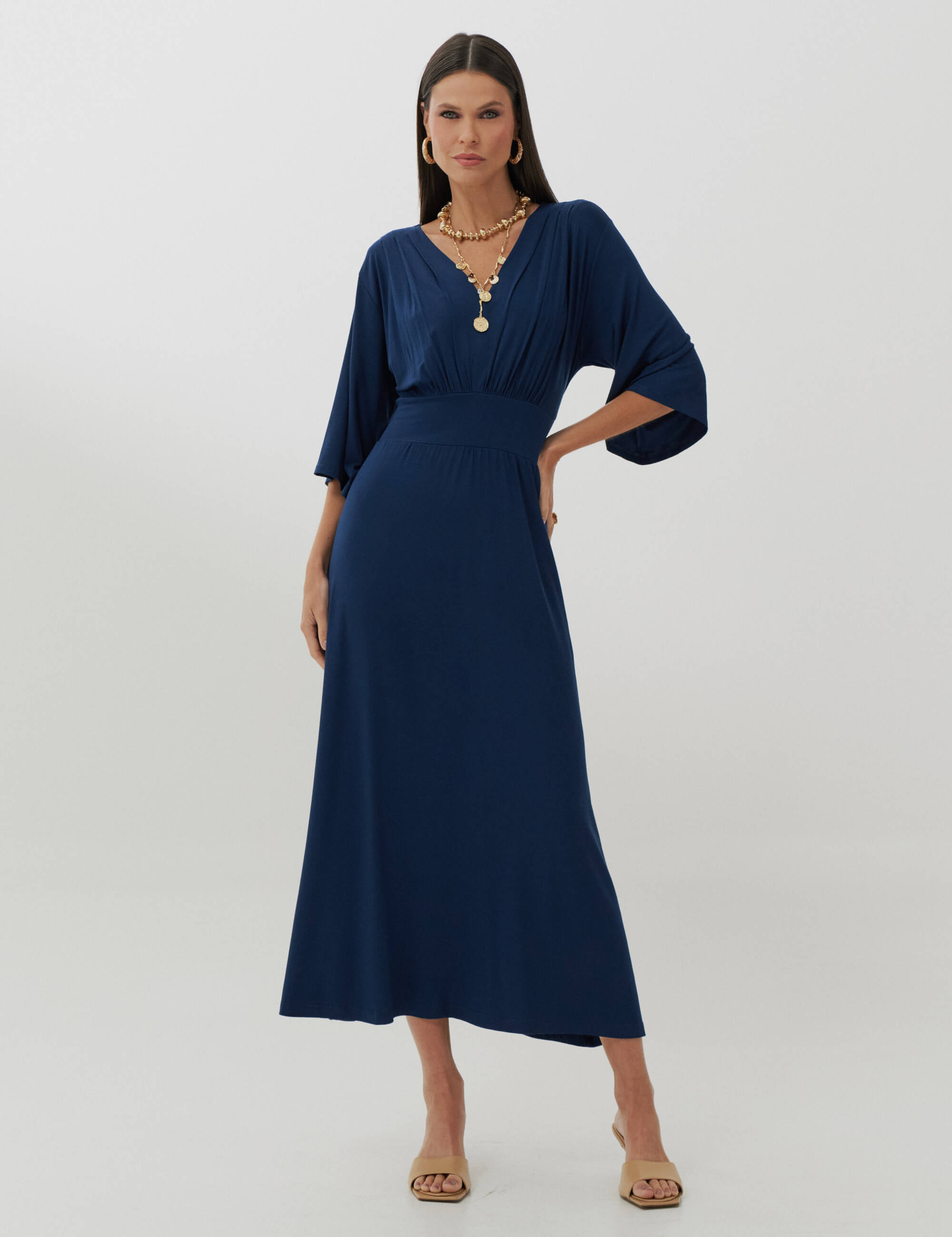 Vestido Cassia Azul Marinho