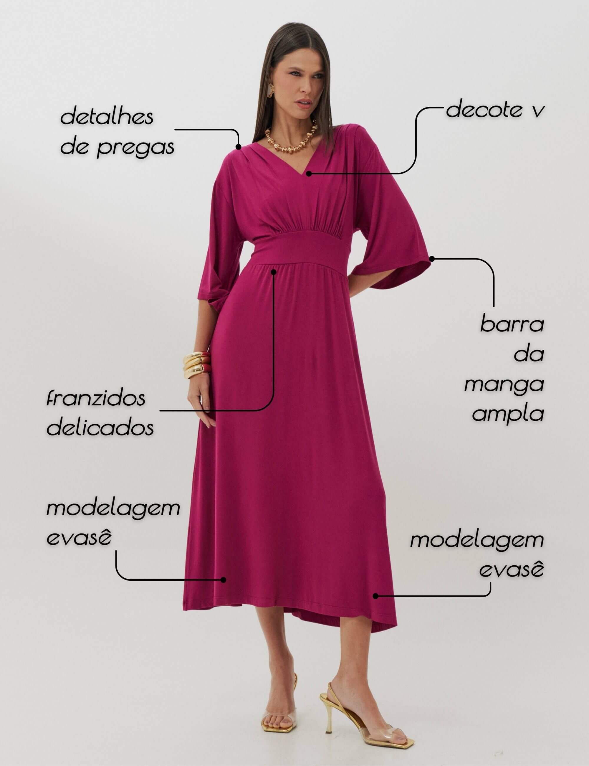 Vestido Cassia Violeta