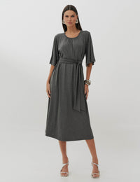 Vestido Clecia Mescla Escuro
