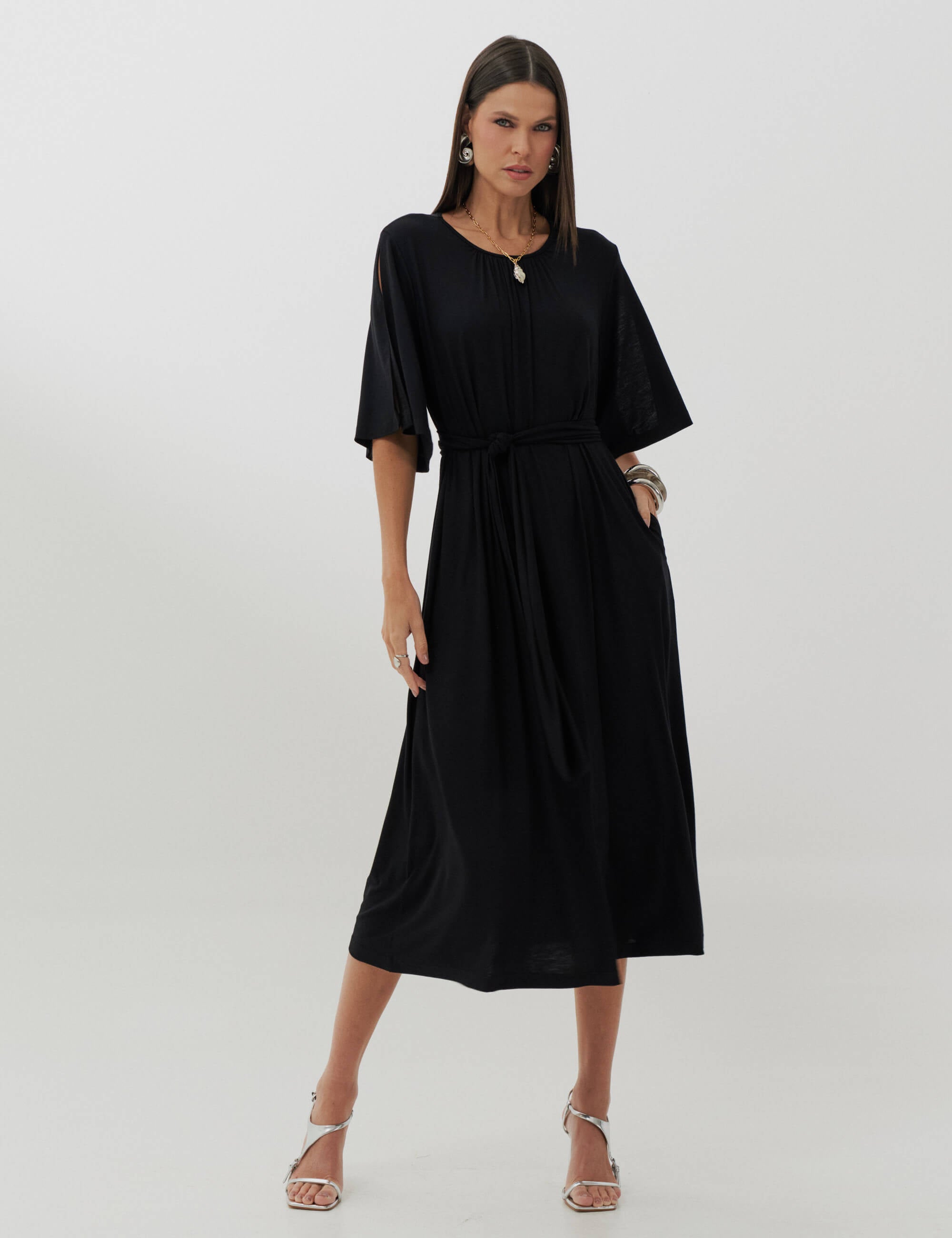 Vestido Clecia Preto
