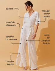 Macacão Marbella Demi Off White