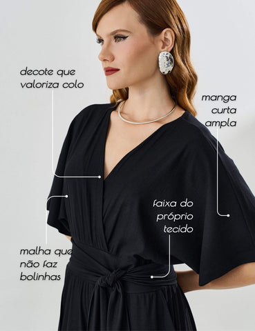 Macacão Marbella Demi Preto