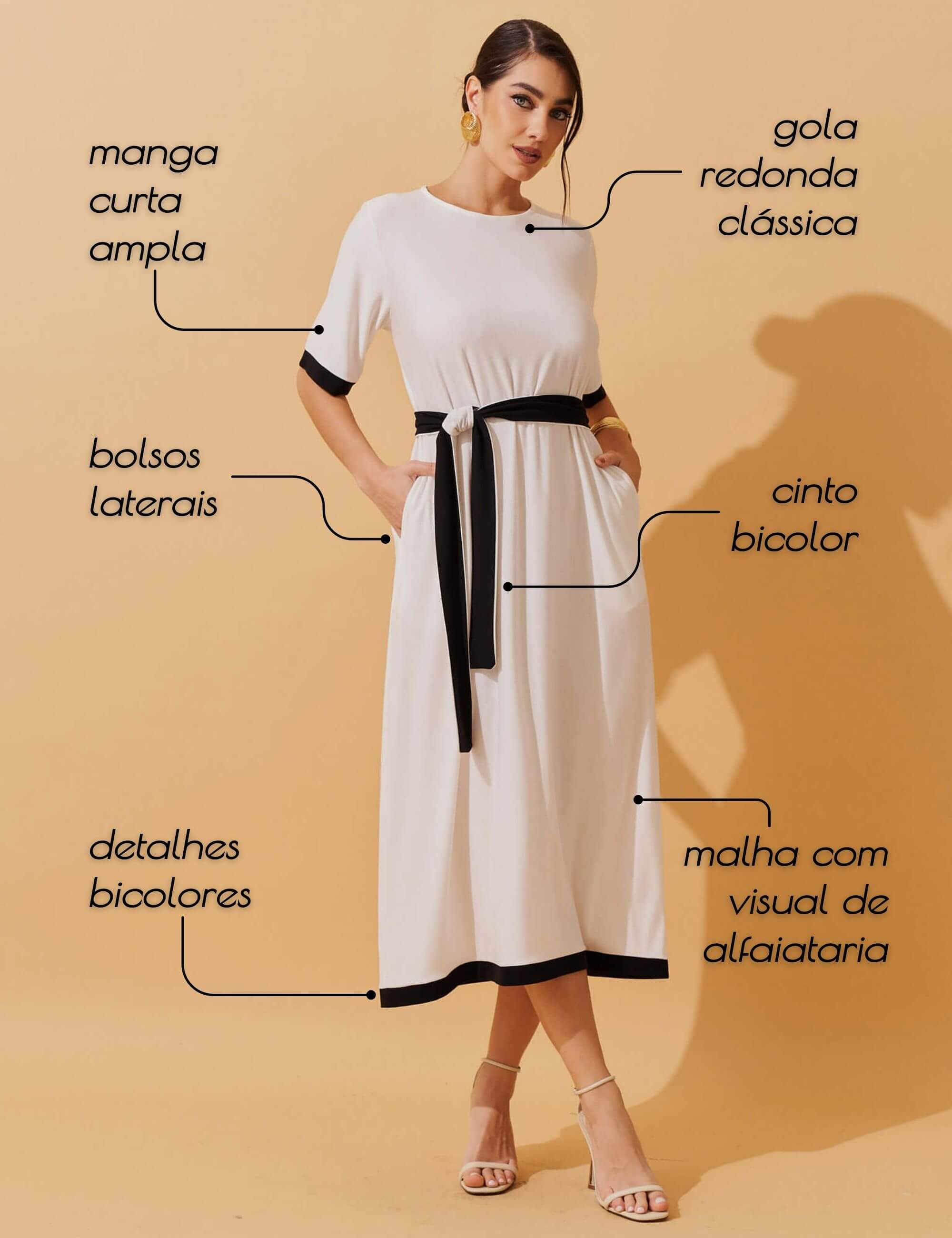 Vestido Marbella Dalila Off White