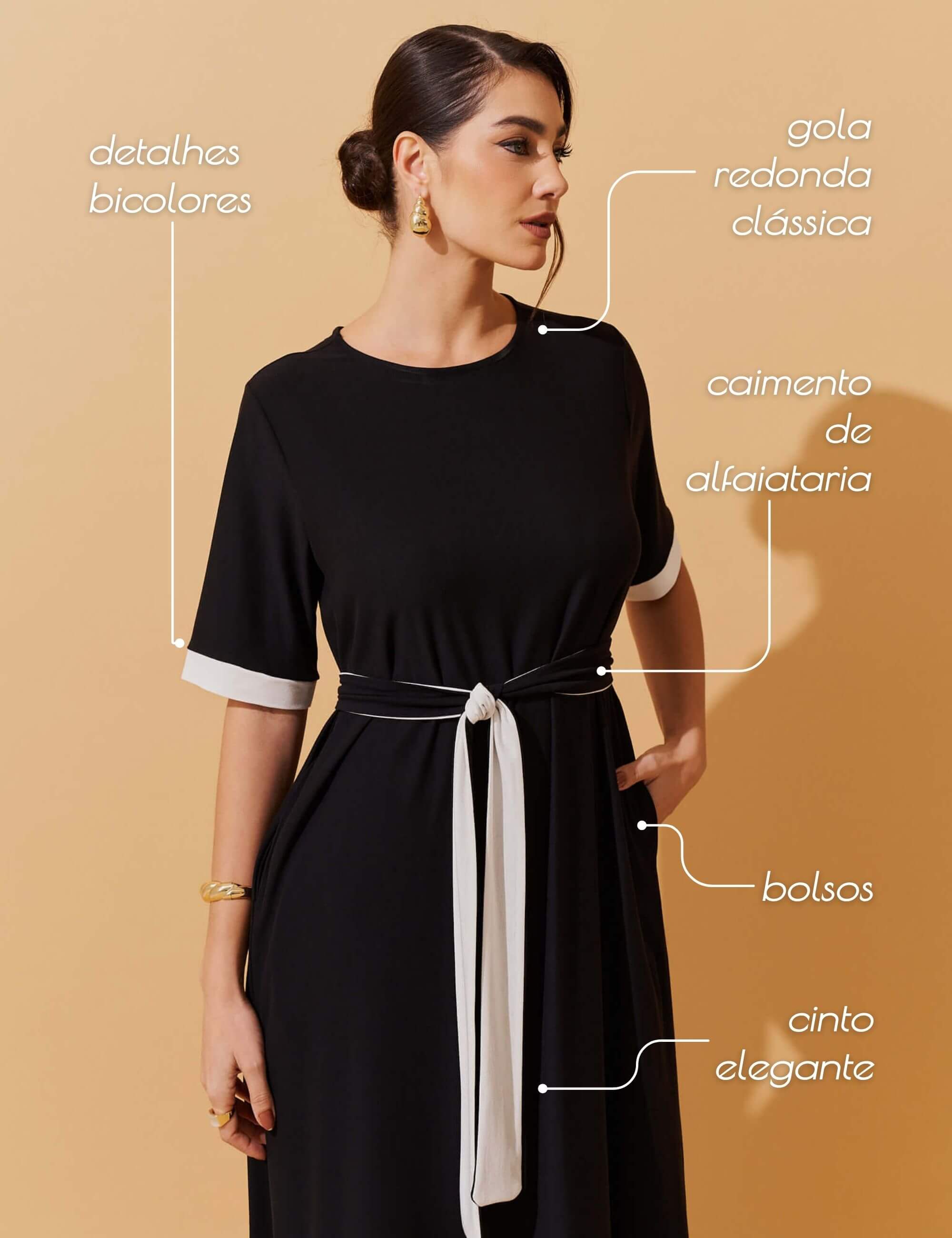 Vestido Marbella Dalila Preto