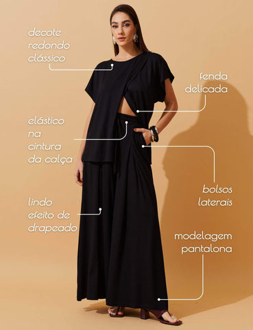 Conjunto Vicenza Dacira Preto