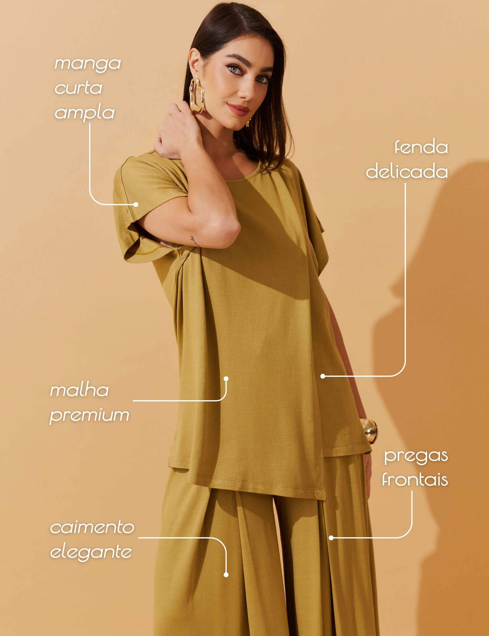 Conjunto Vicenza Dacira Verde Persa