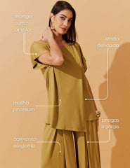 Conjunto Vicenza Dacira Verde Persa