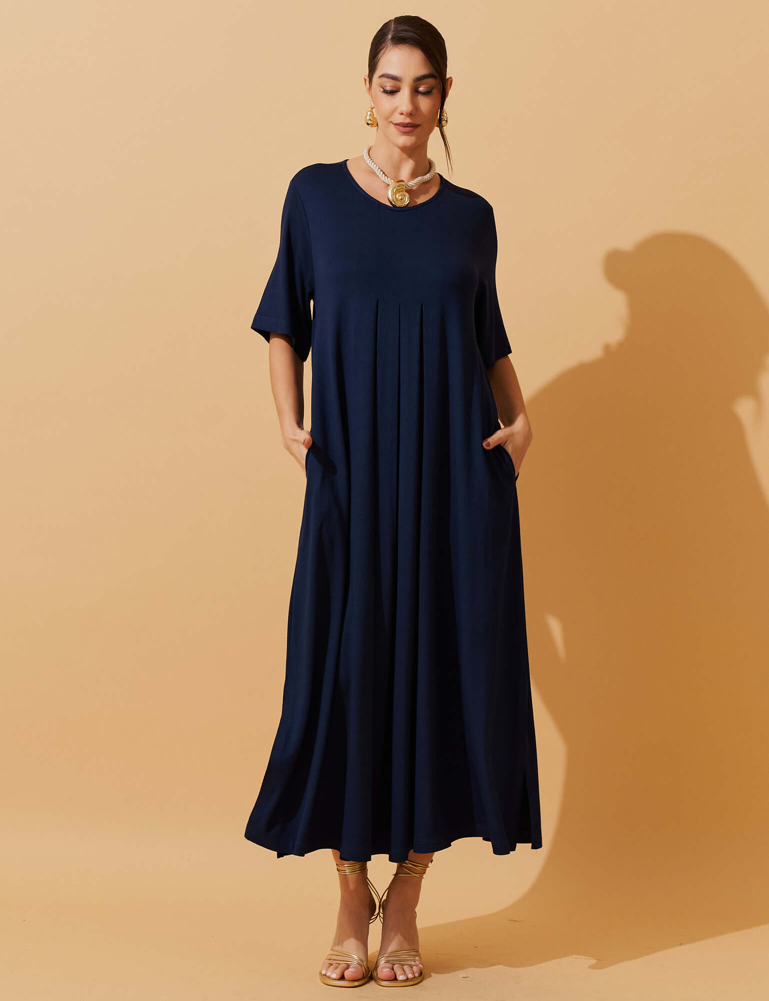 Vestido Vicenza Doroteia Azul Marinho
