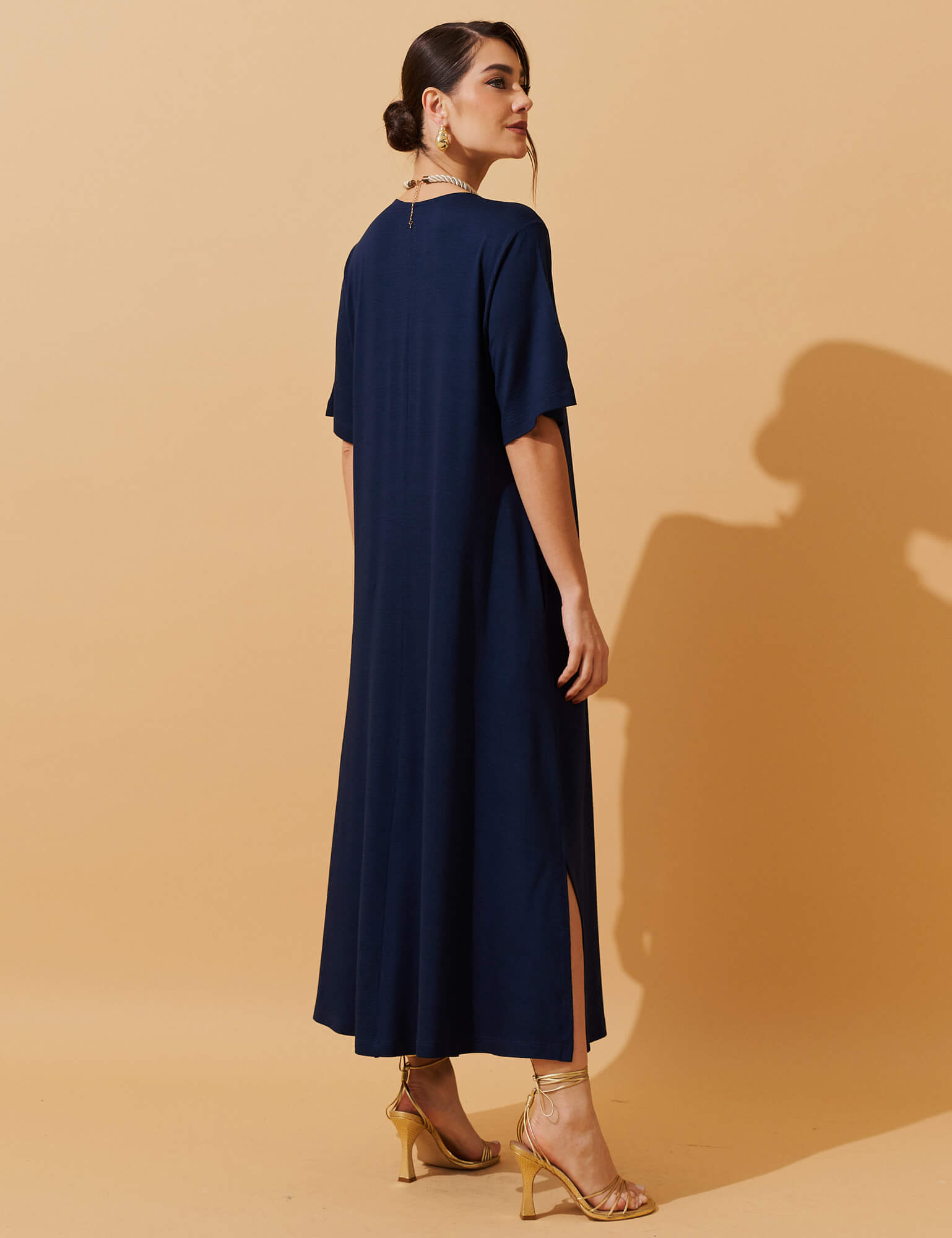 Vestido Vicenza Doroteia Azul Marinho