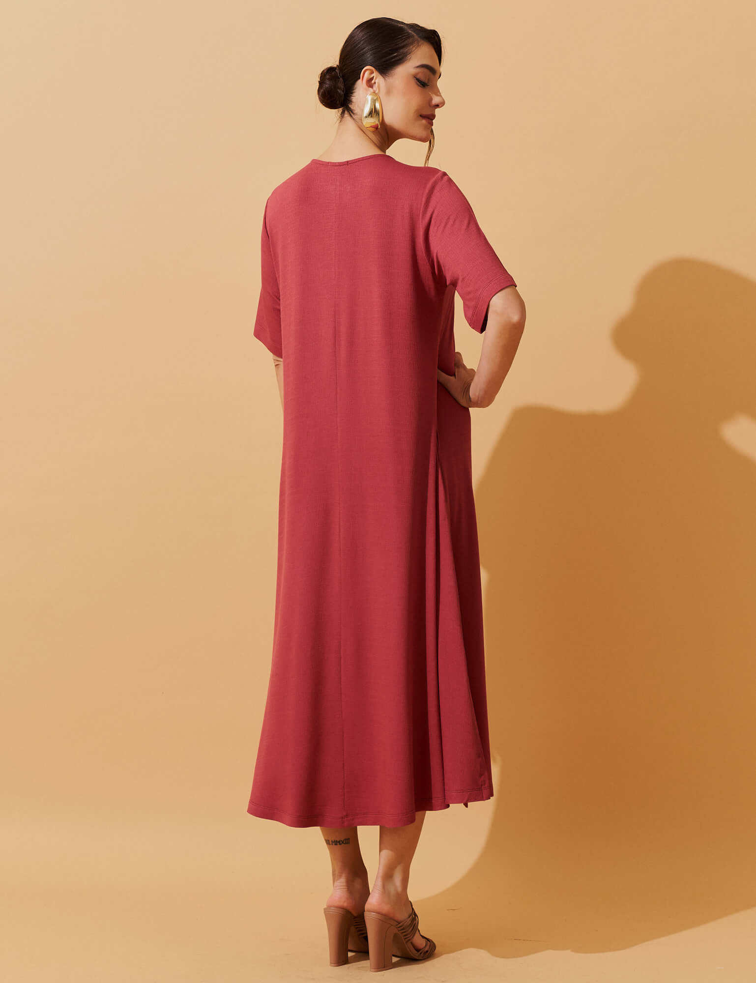 Vestido Vicenza Doroteia Goiaba