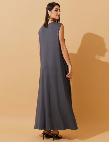 Vestido Vicenza Diara Cinza Astro