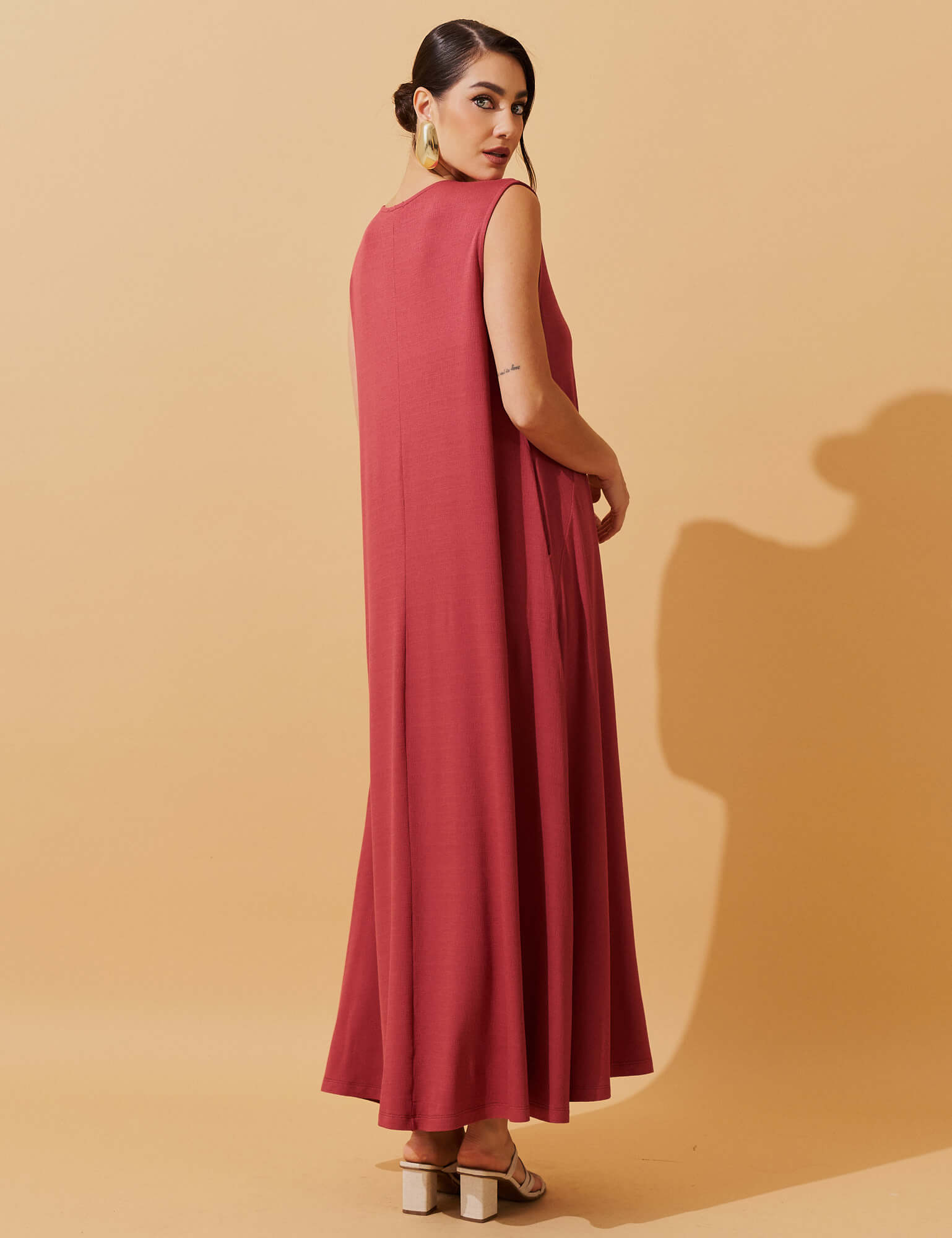 Vestido Vicenza Diara Goiaba