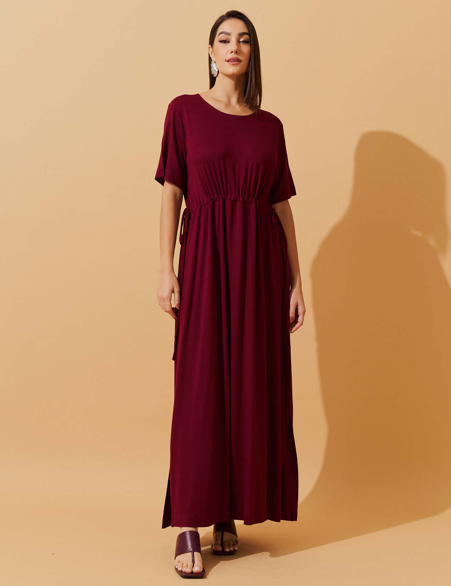 Vestido Vicenza Daurea Bordo