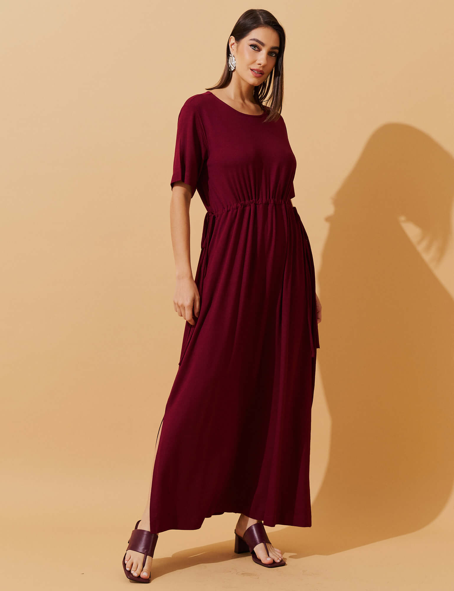 Vestido Vicenza Daurea Bordo