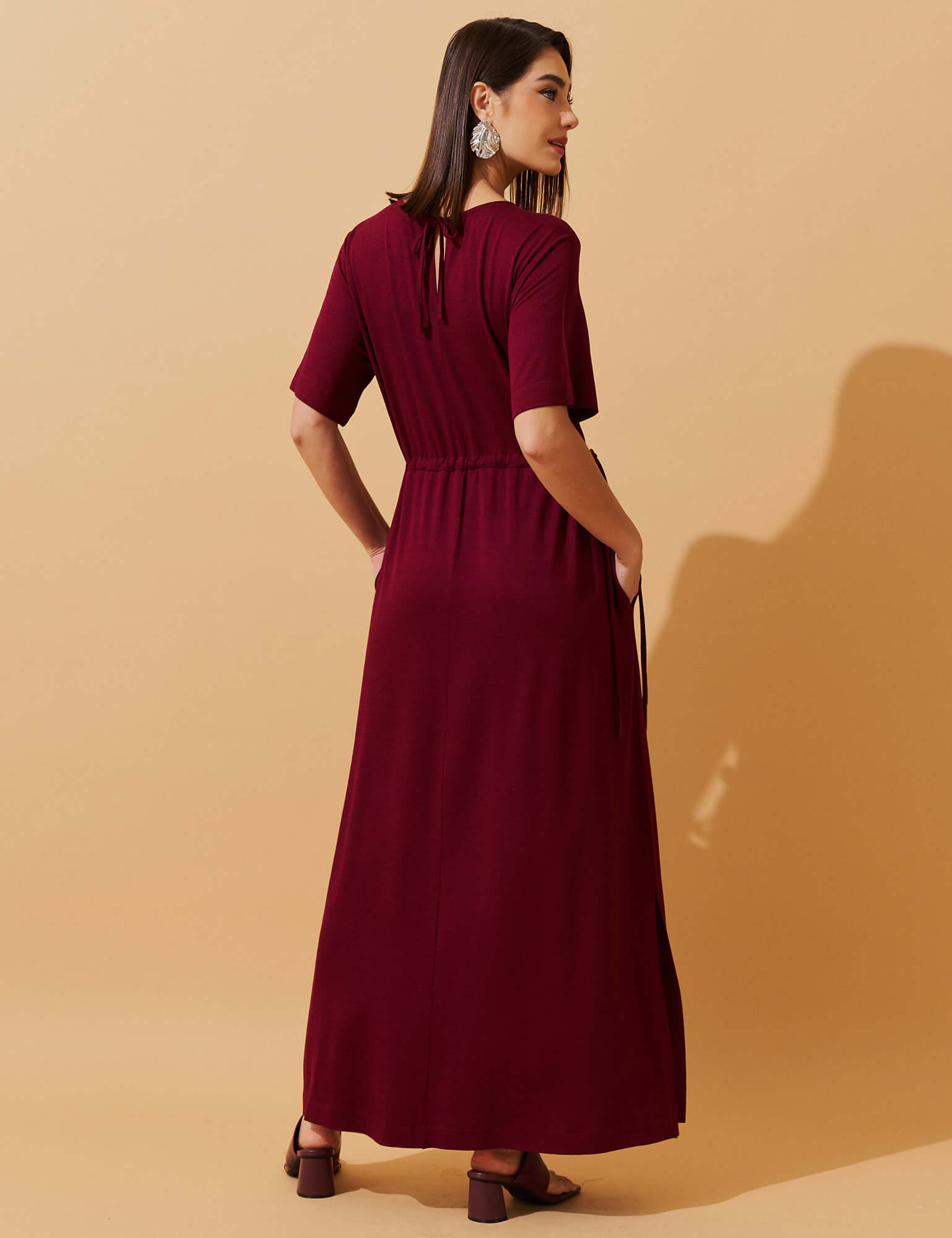Vestido Vicenza Daurea Bordo