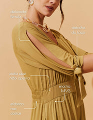 Vestido Delis Verde Persa