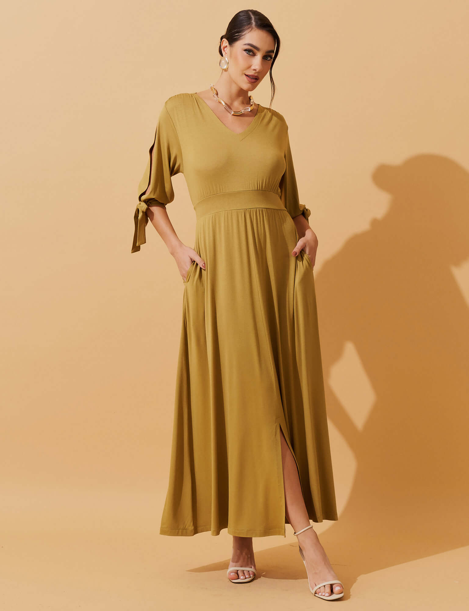 Vestido Delis Verde Persa