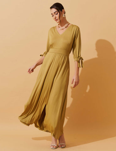 Vestido Delis Verde Persa