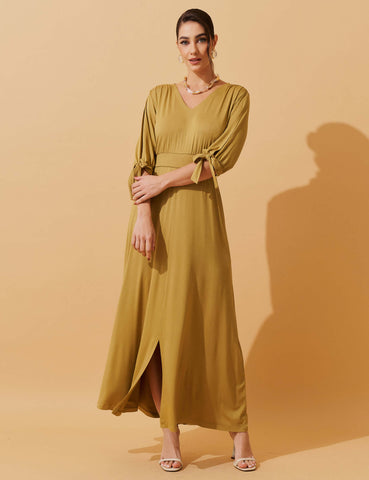 Vestido Delis Verde Persa