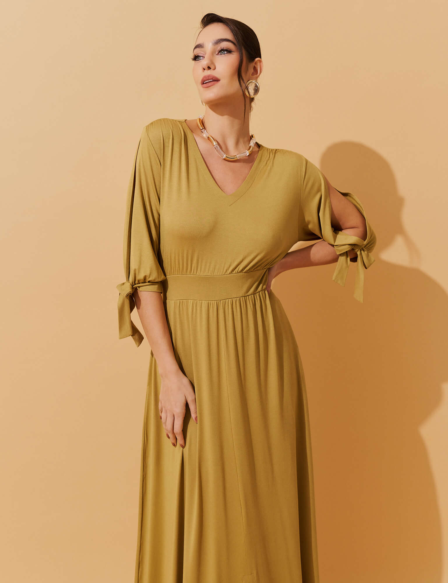 Vestido Delis Verde Persa