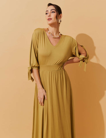 Vestido Delis Verde Persa