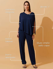Conjunto Dafira Azul Marinho