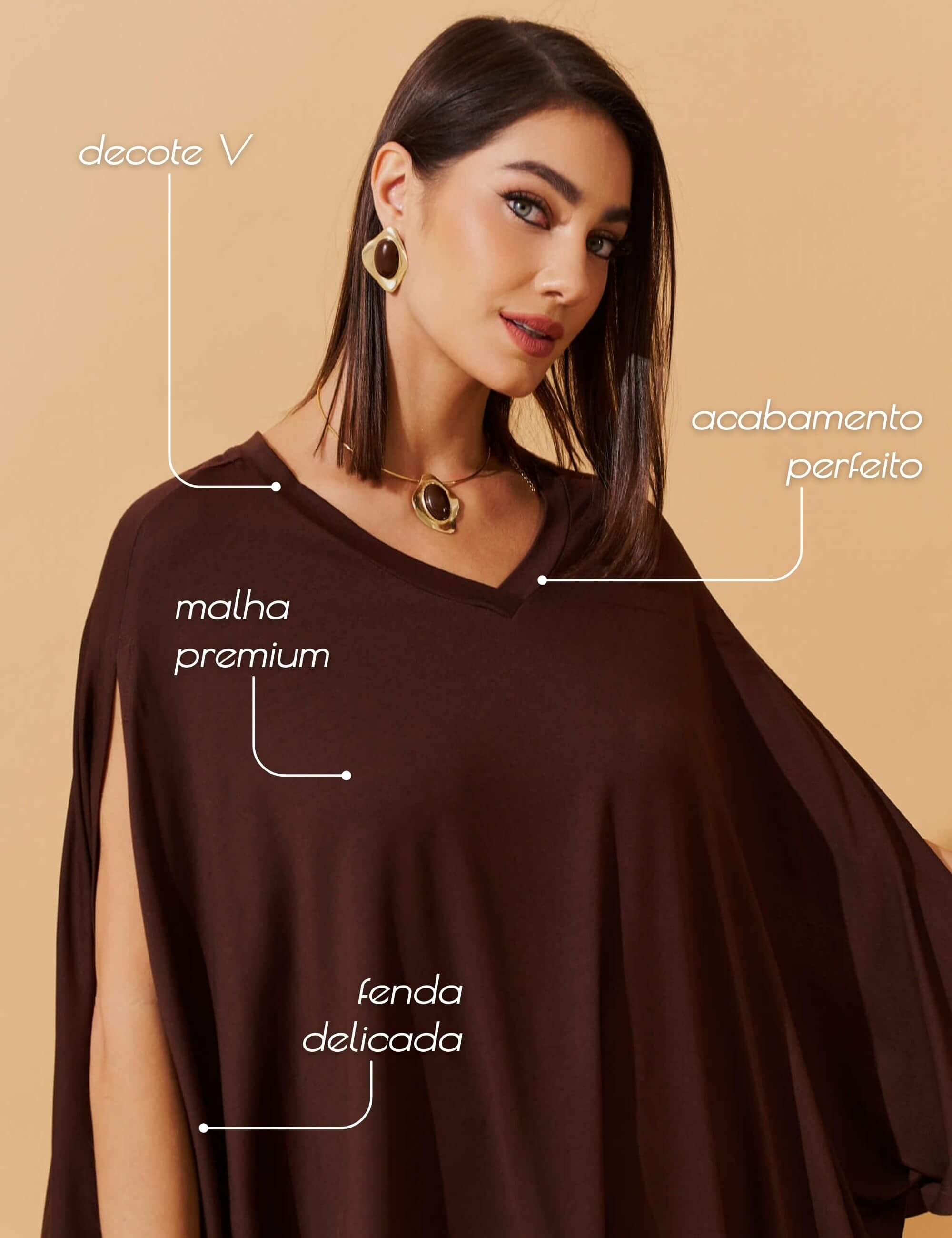 Conjunto Dafira Marrom Natureza