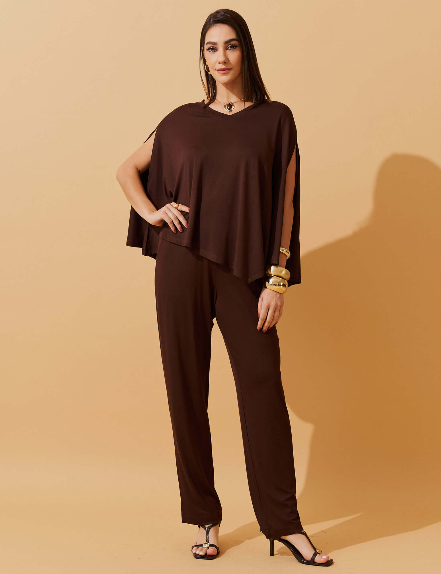 Conjunto Dafira Marrom Natureza