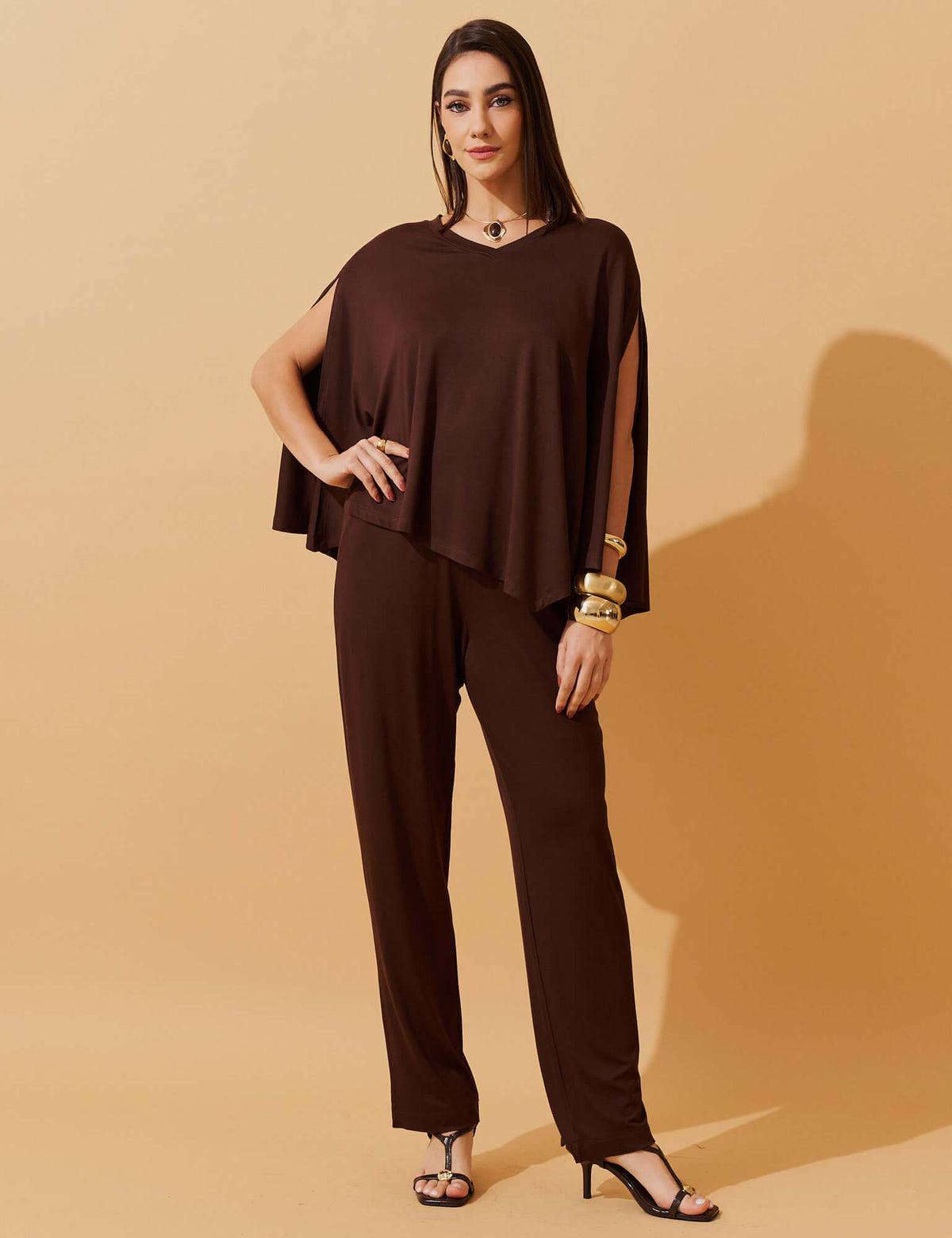 Conjunto Dafira Marrom Natureza