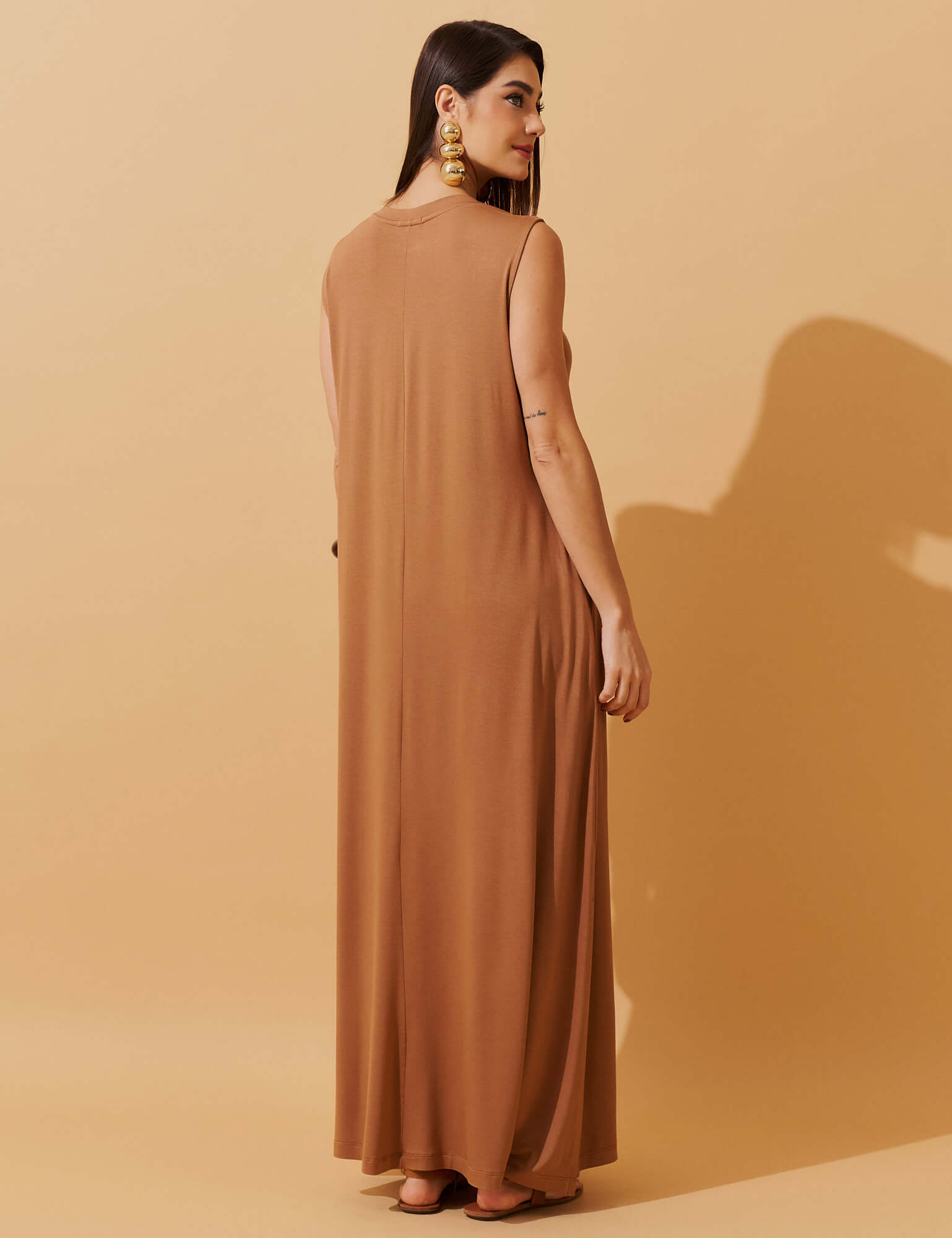 Vestido Diamela Mocha Mousse