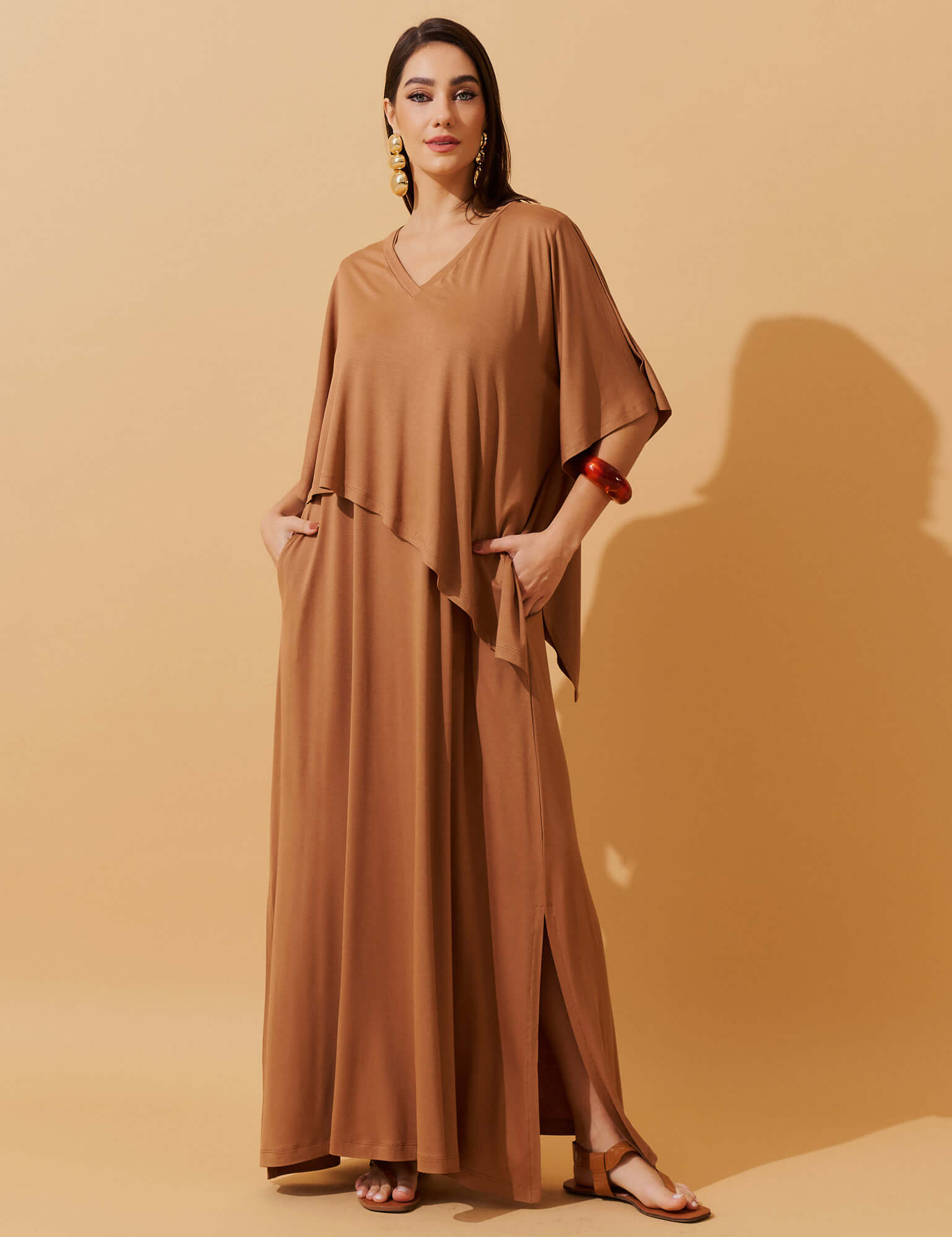 Vestido Diamela Mocha Mousse