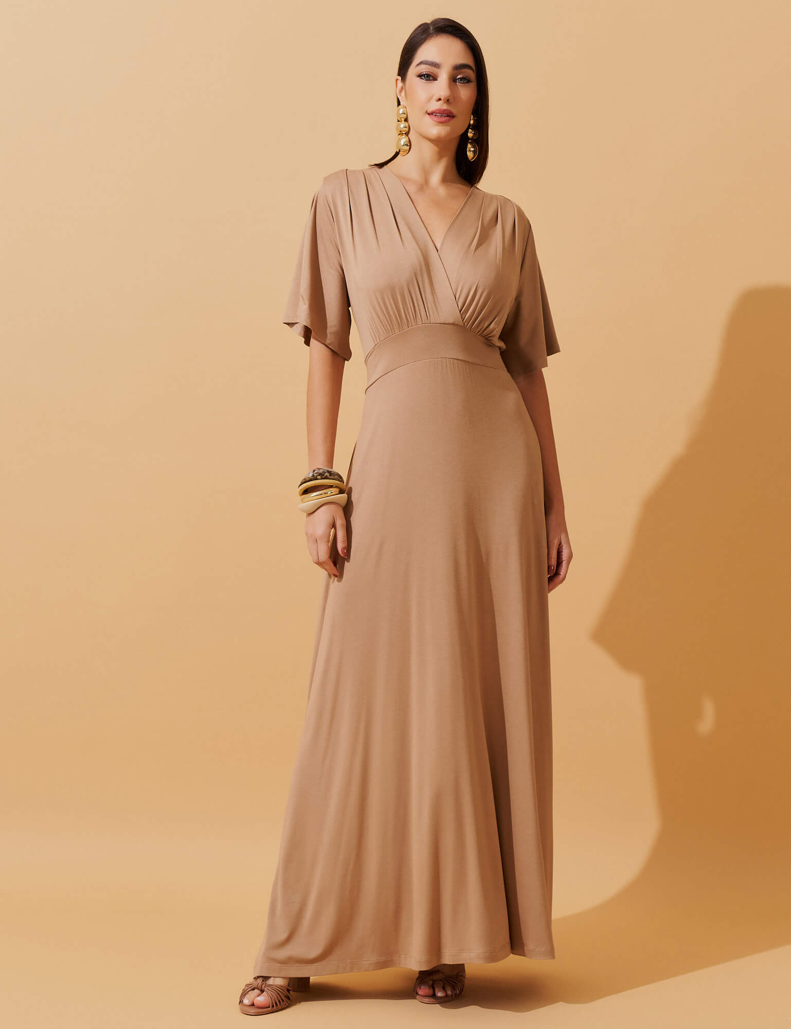 Vestido Divina Bege Awake