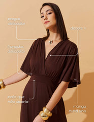 Vestido Divina Marrom Natureza