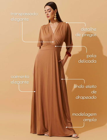 Vestido Divina Mocha Mousse